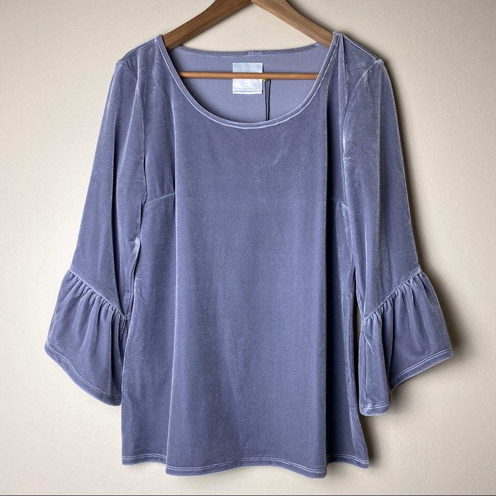 Lysse Remy Velvet Bell Sleeve Top